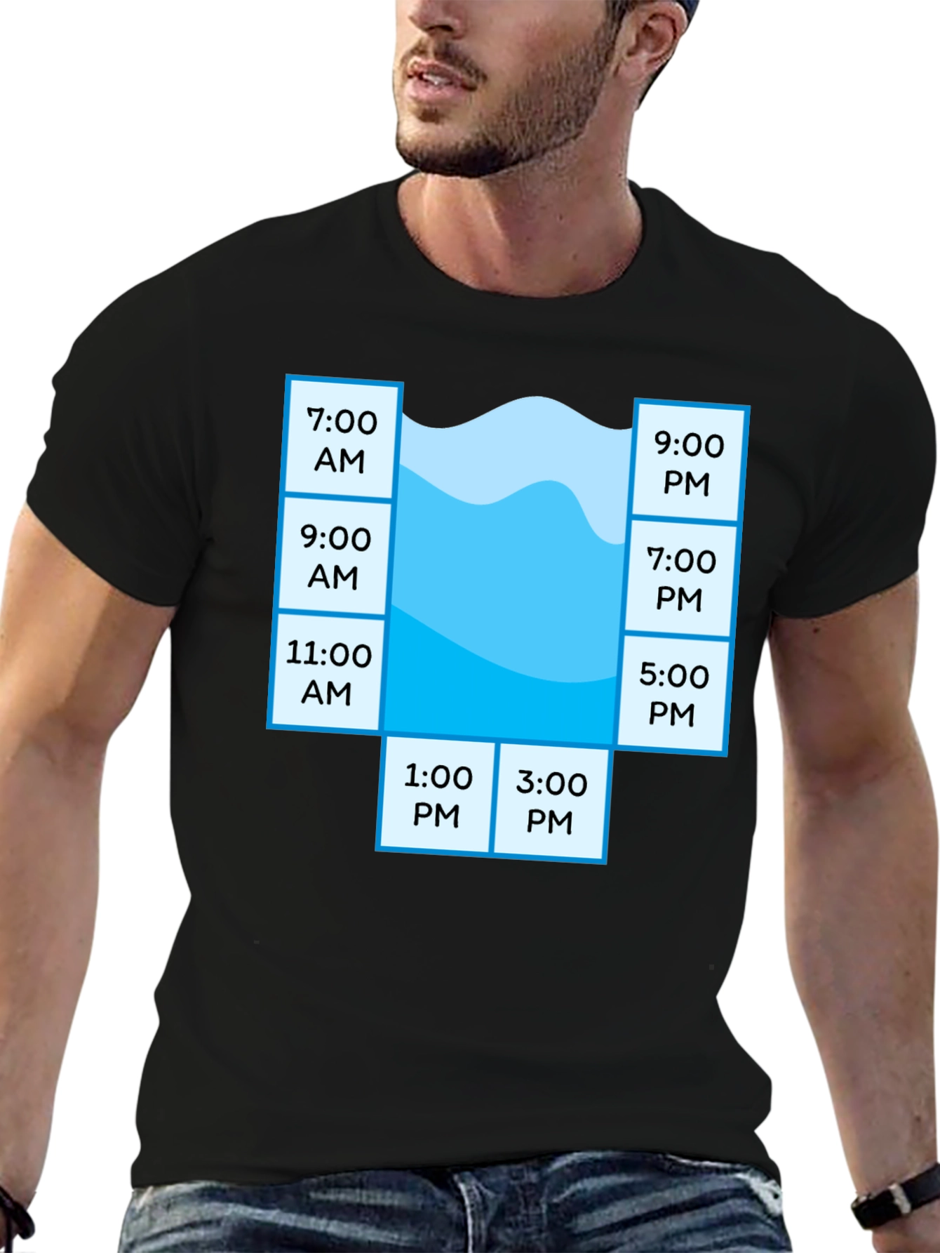 Pool Schedule T-Shirt - Funny Swim Time Planner Tee