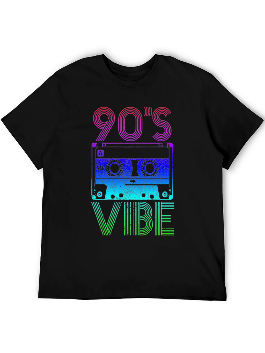90s Vibe Graphic Tee - Retro Cassette Design