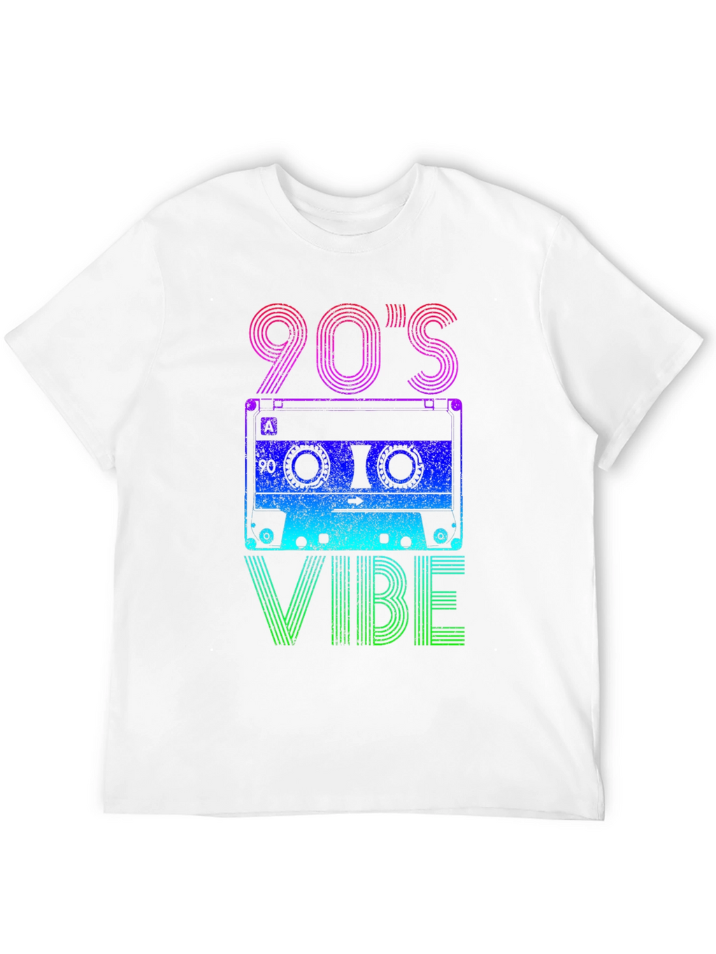 90s Vibe Graphic Tee - Retro Cassette Design