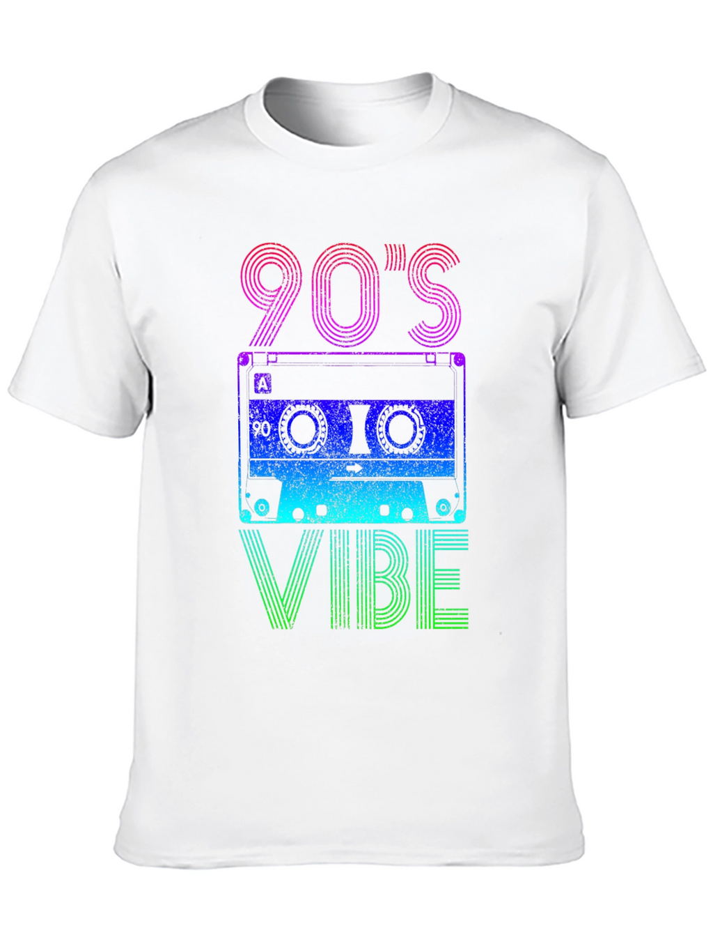 90s Vibe Graphic Tee - Retro Cassette Design