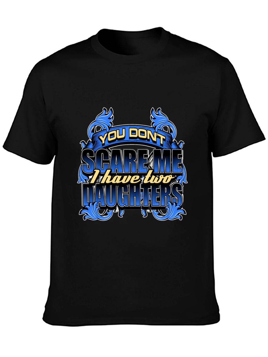 Dad Two Daughters Graphic Tee