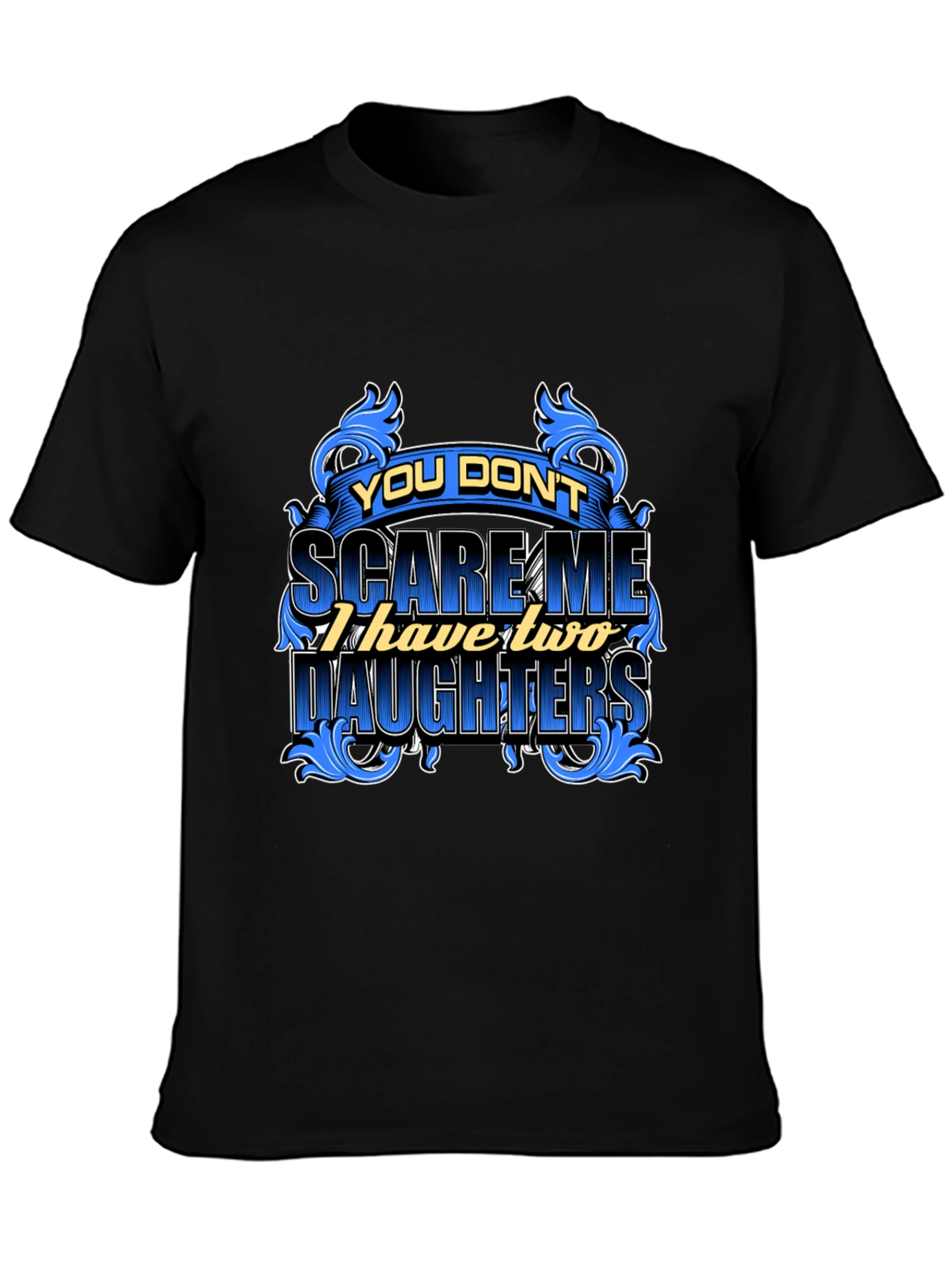 Dad Two Daughters Graphic Tee