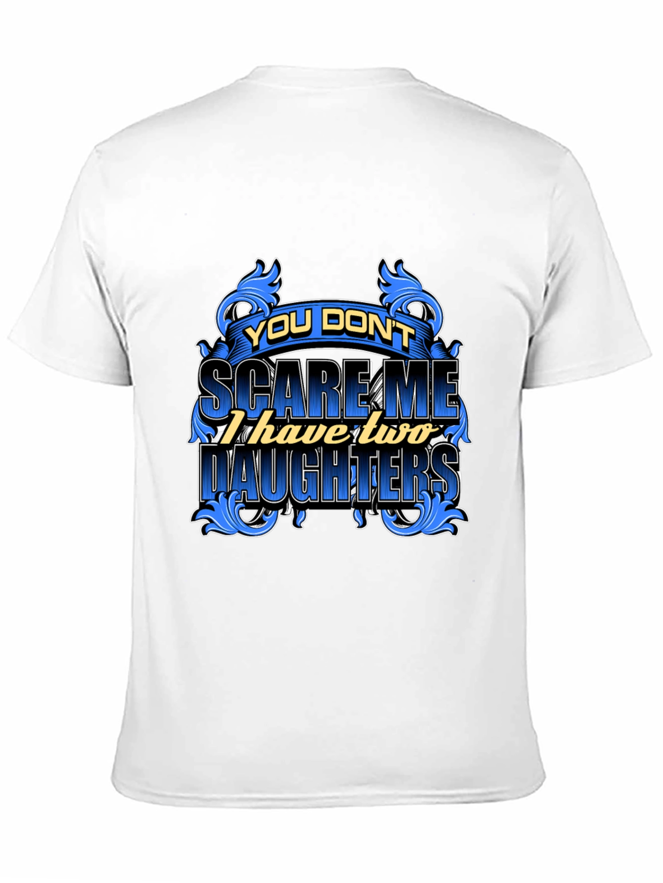 Dad Two Daughters Graphic Tee