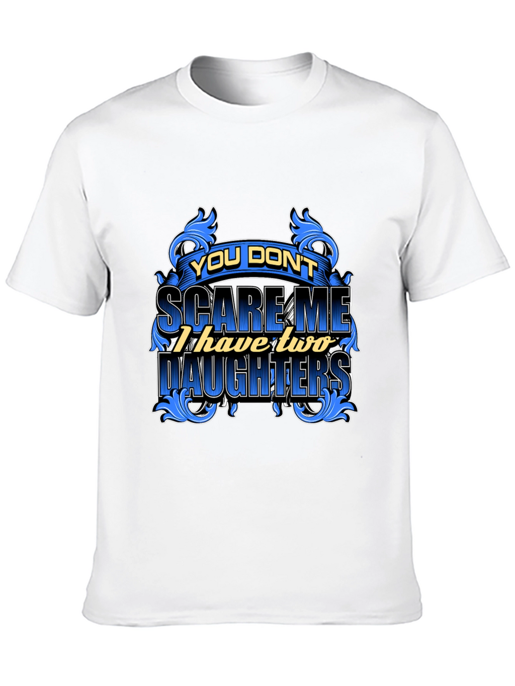 Dad Two Daughters Graphic Tee