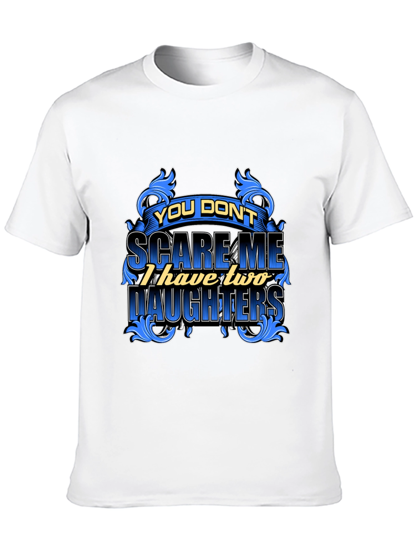 Dad Two Daughters Graphic Tee