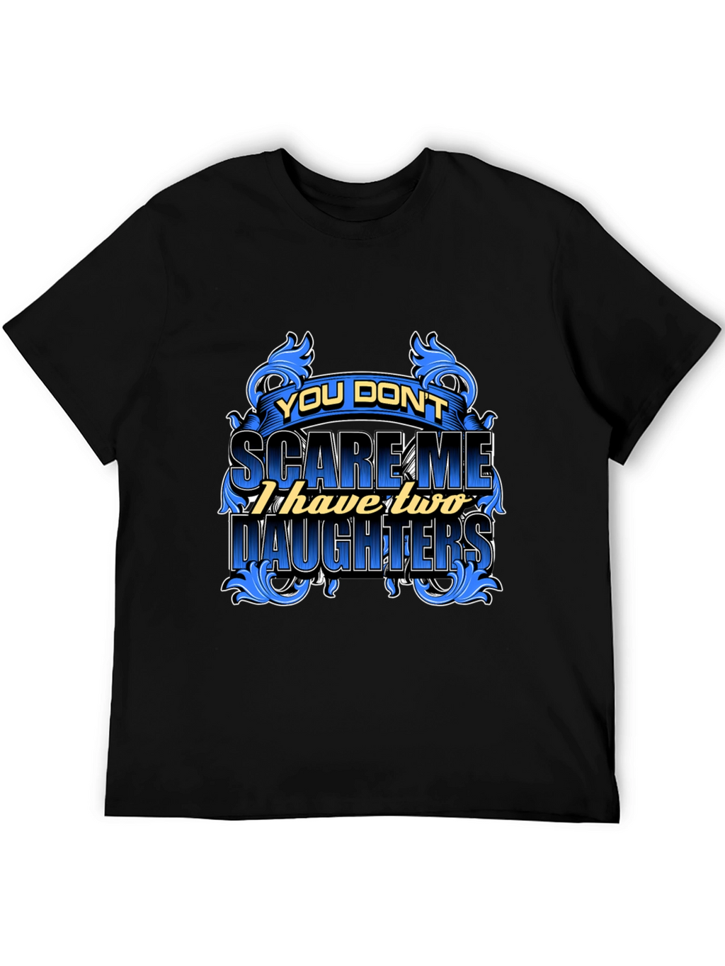Dad Two Daughters Graphic Tee