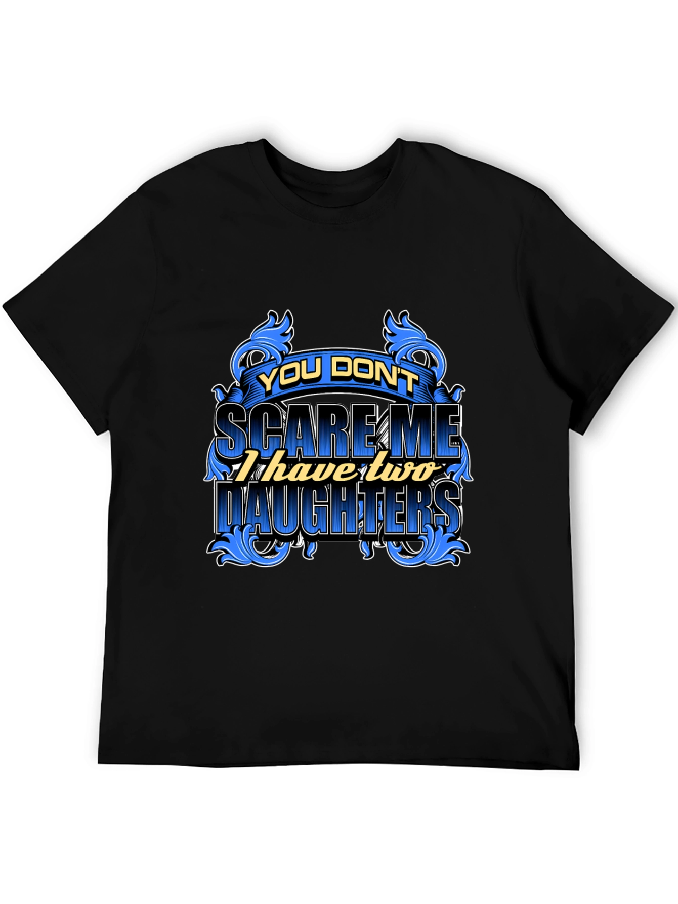 Dad Two Daughters Graphic Tee