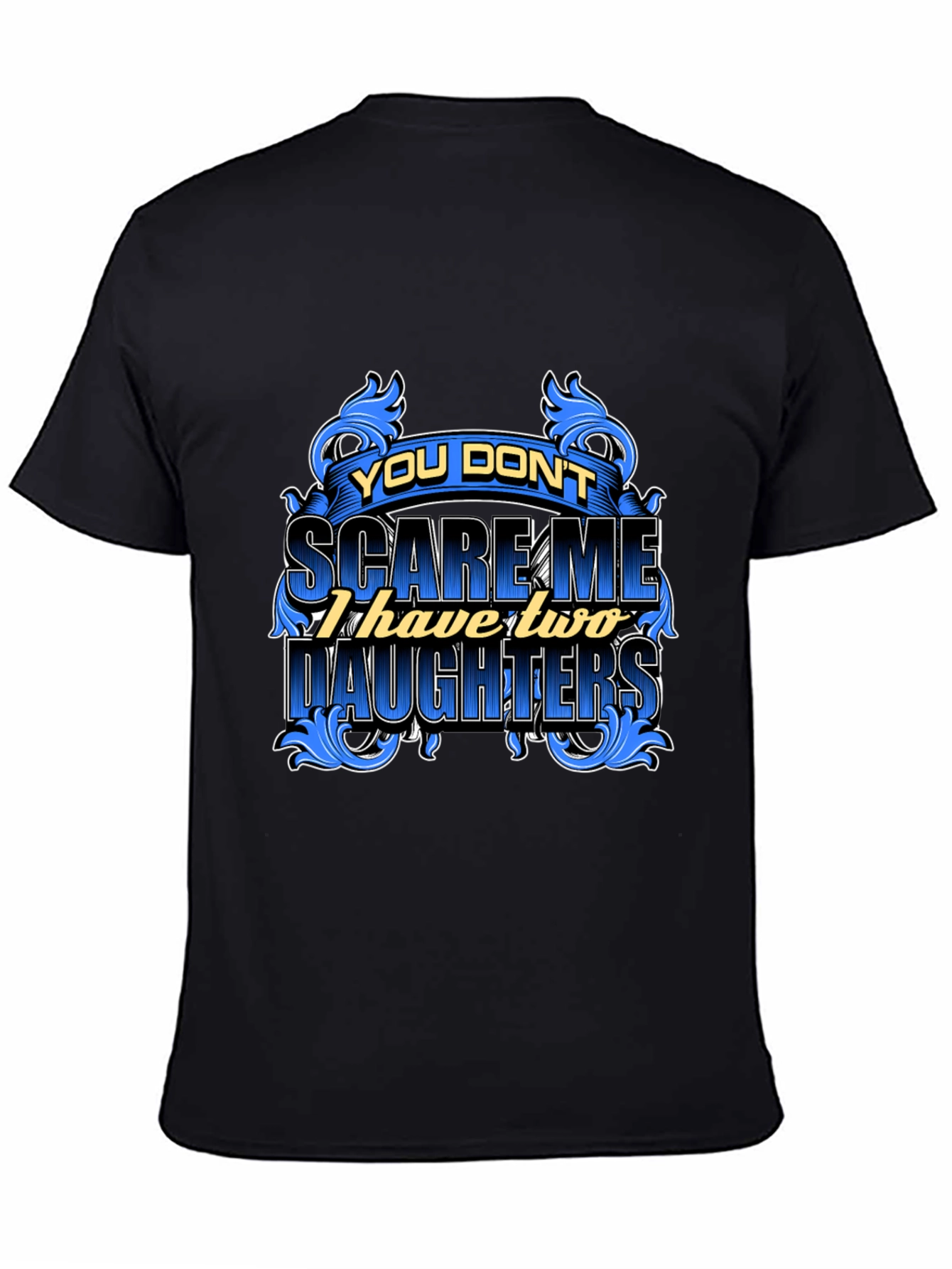Dad Two Daughters Graphic Tee