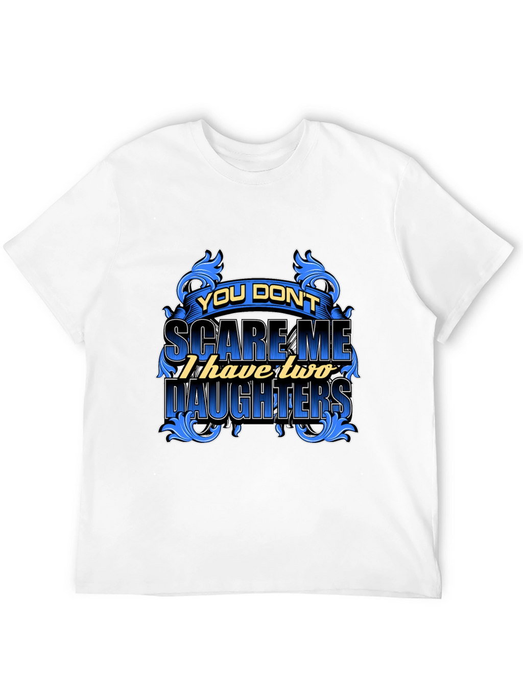 Dad Two Daughters Graphic Tee