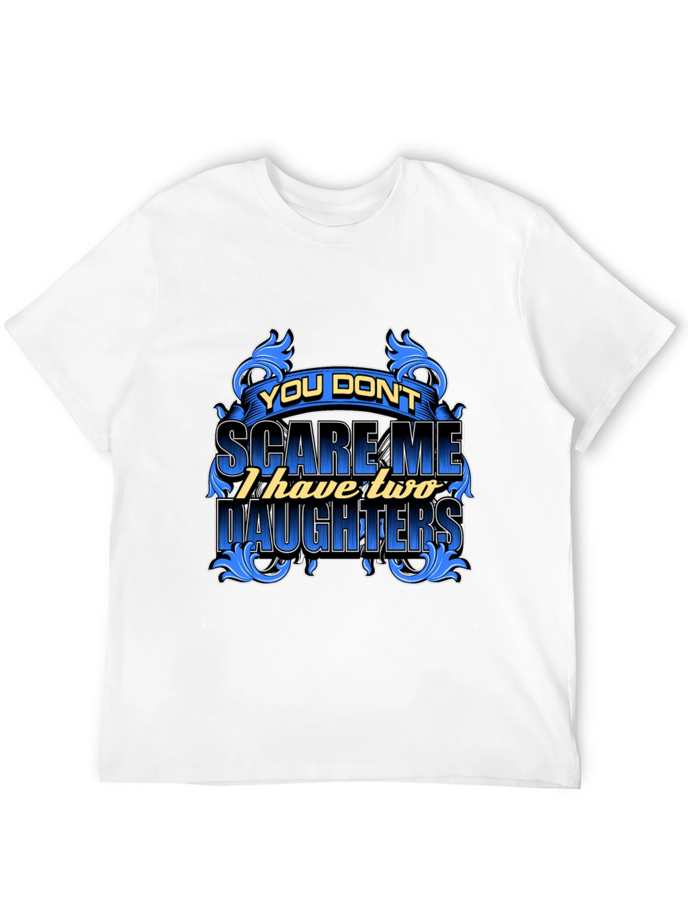 Dad Two Daughters Graphic Tee