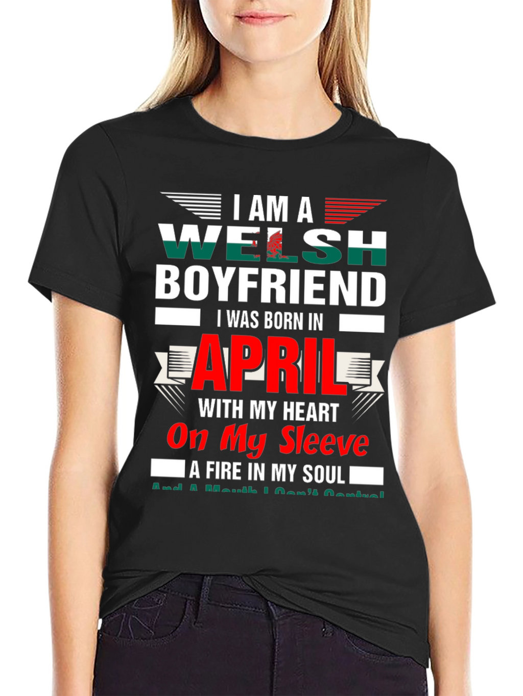 Welsh Boyfriend April Birthday T-Shirt