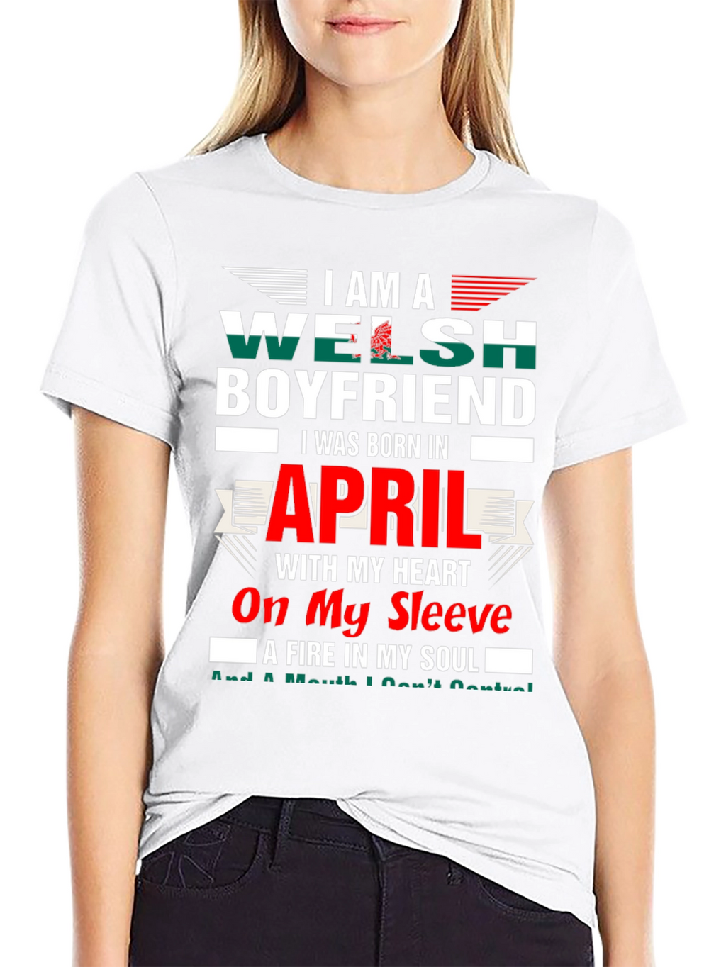 Welsh Boyfriend April Birthday T-Shirt