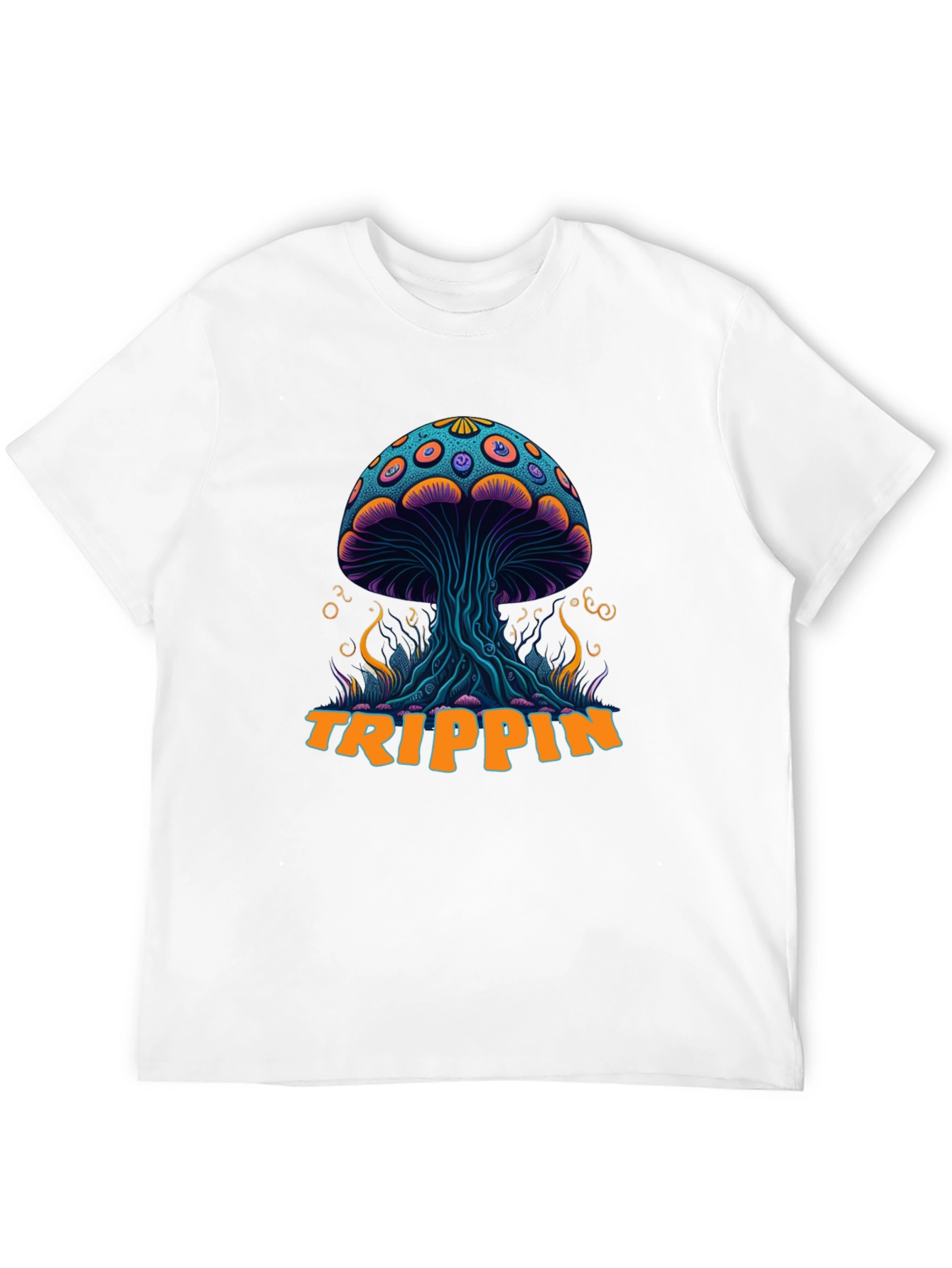 Trippin Mushroom Graphic T-Shirt - Psychedelic Style