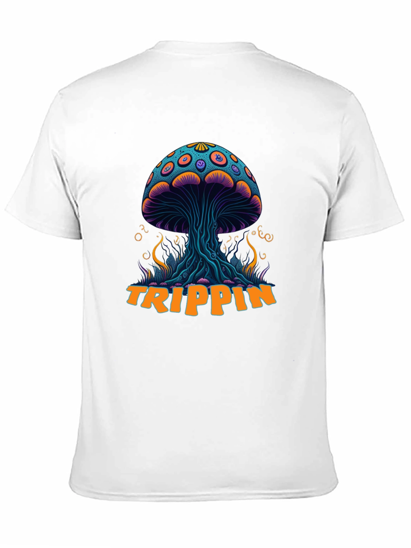 Trippin Mushroom Graphic T-Shirt - Psychedelic Style