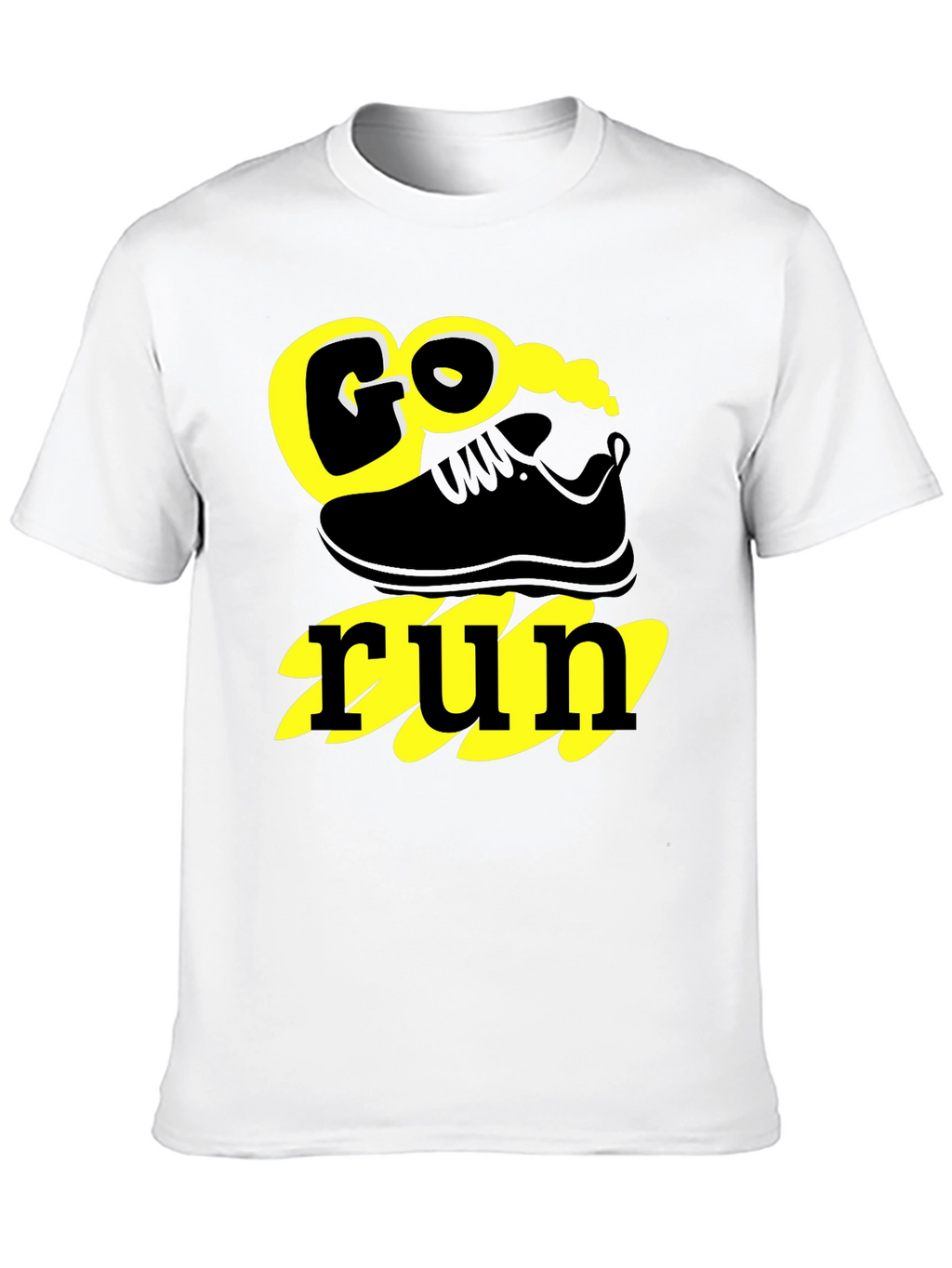 Go Run Graphic T-Shirt - Black