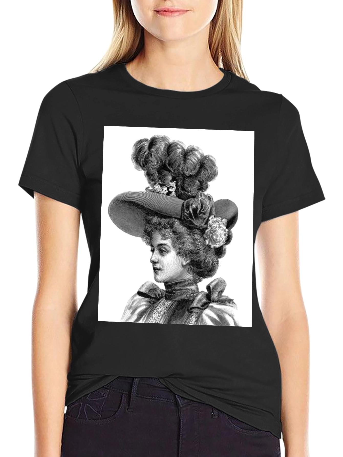 Vintage Woman Portrait T-Shirt