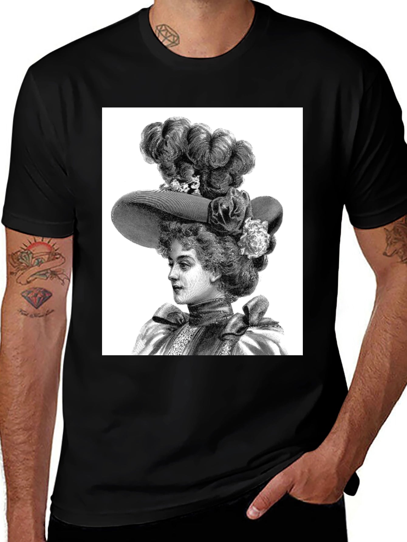 Vintage Woman Portrait T-Shirt