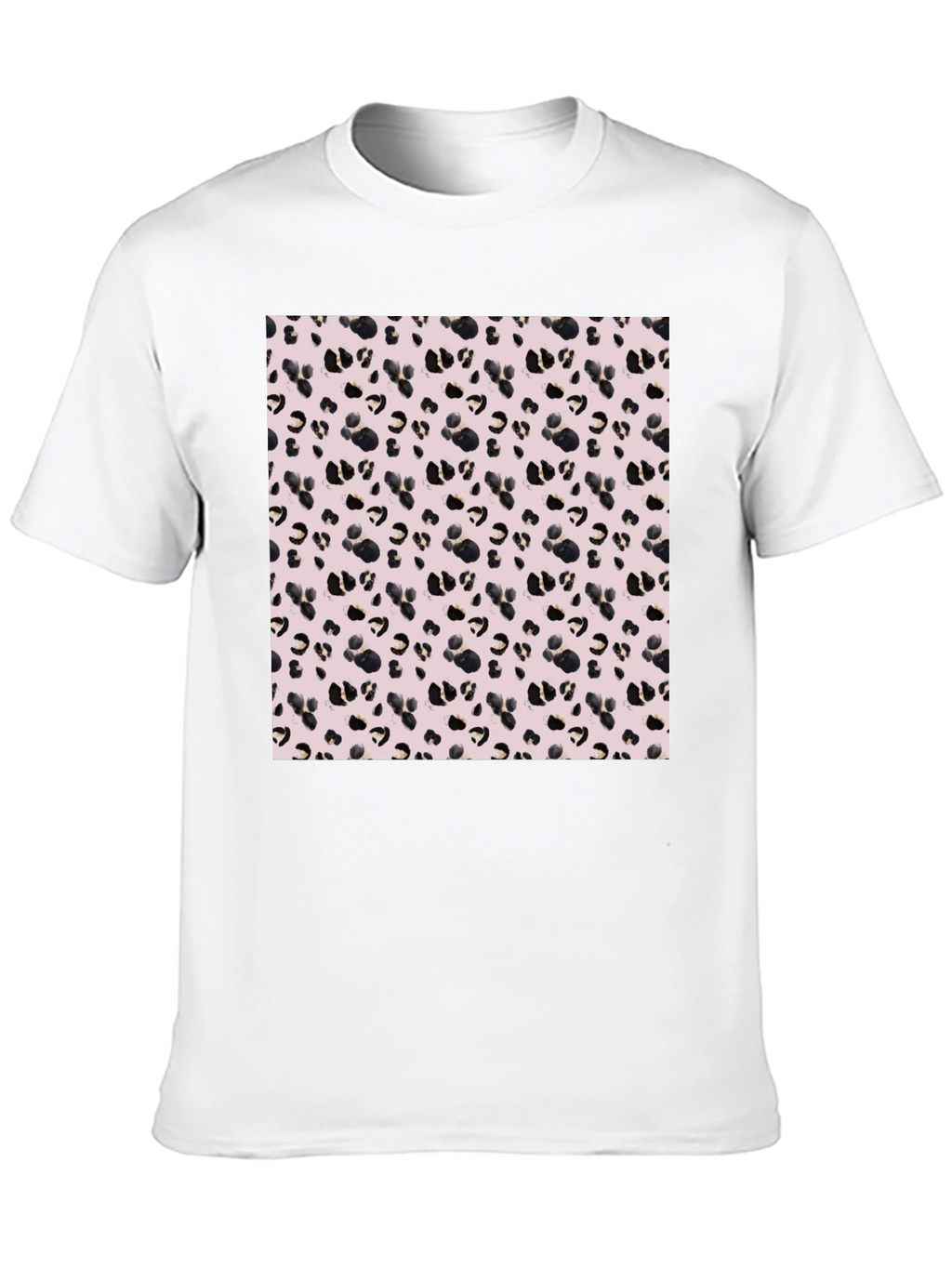 Leopard Print Black Tee