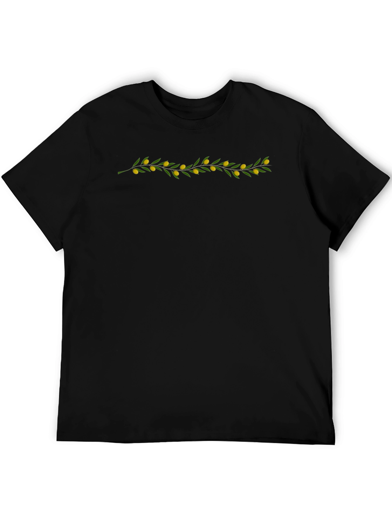 Olive Branch Black T-Shirt