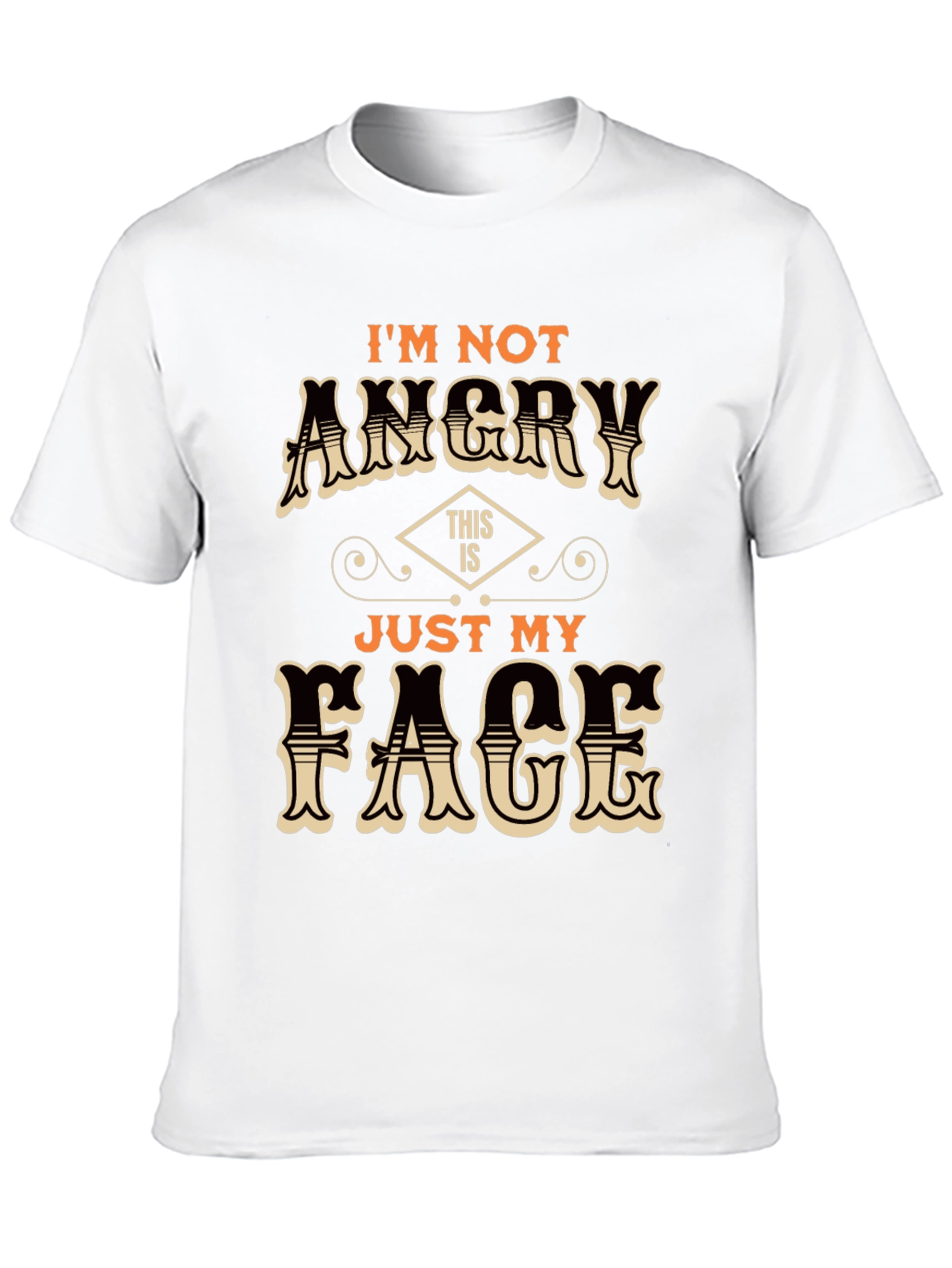 Funny Just My Face Graphic T-Shirt