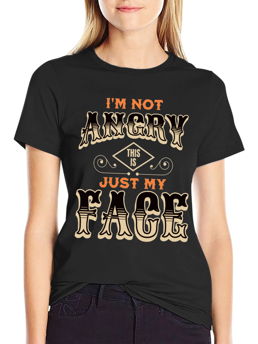 Funny Just My Face Graphic T-Shirt