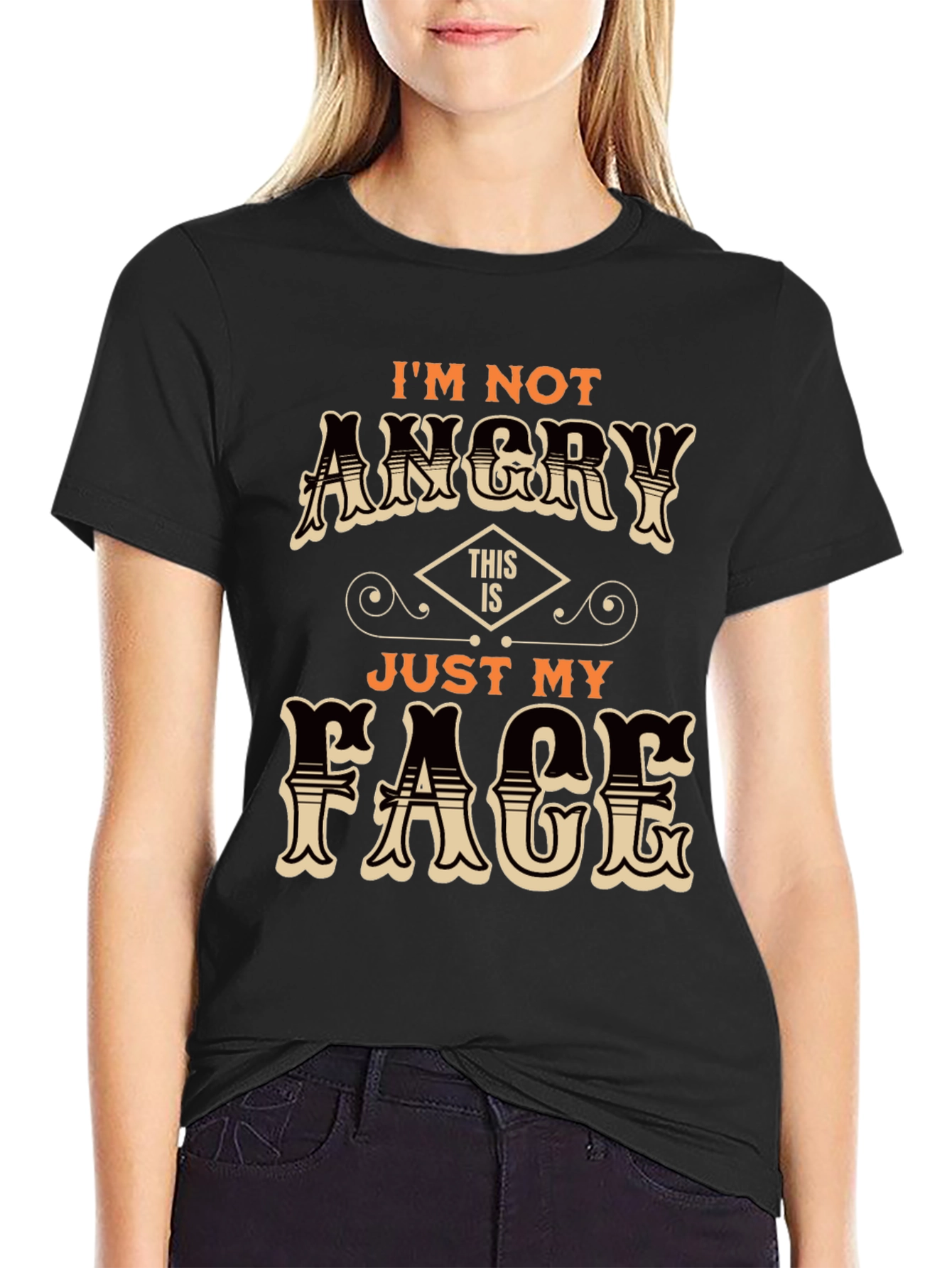 Funny Just My Face Graphic T-Shirt