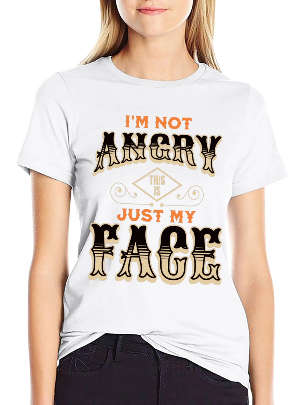 Funny Just My Face Graphic T-Shirt