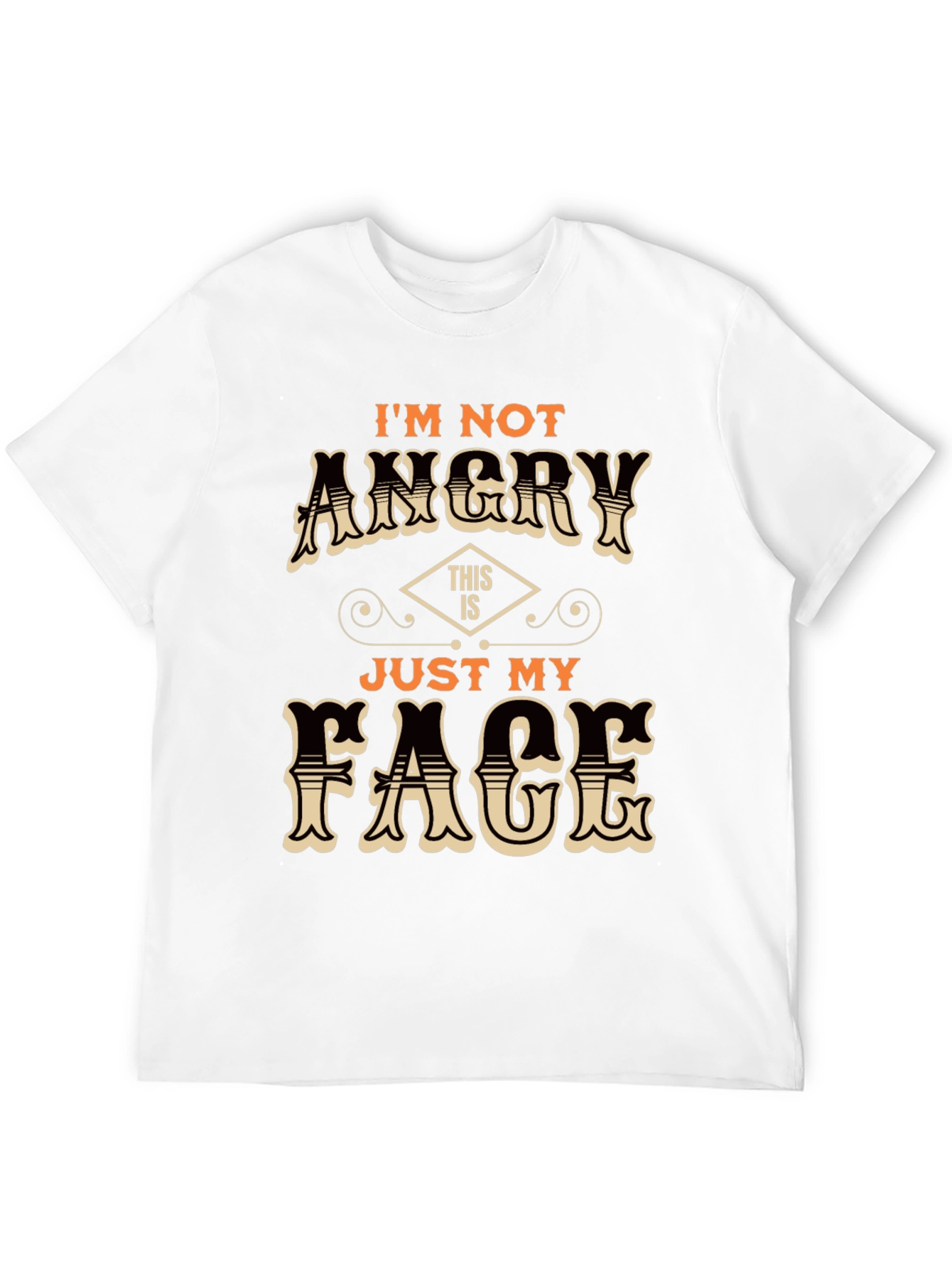 Funny Just My Face Graphic T-Shirt