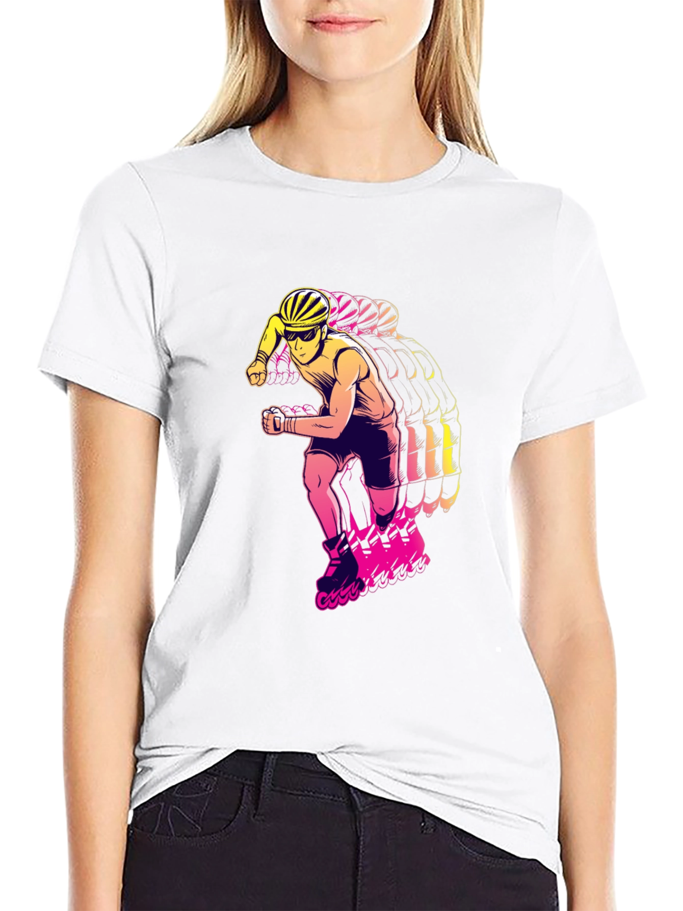 Rad Rollerblade Graphic Tee - Black