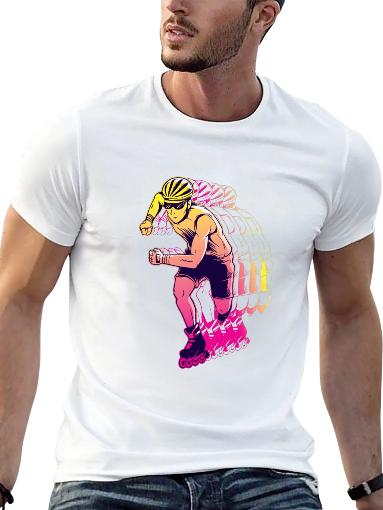 Rad Rollerblade Graphic Tee - Black
