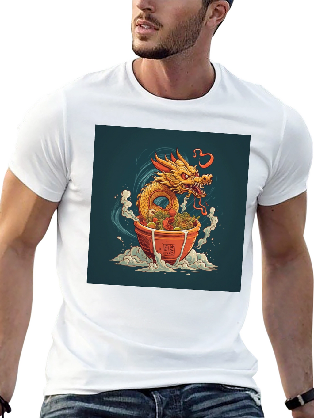 Dragon Ramen T-Shirt - Unique Graphic Tee