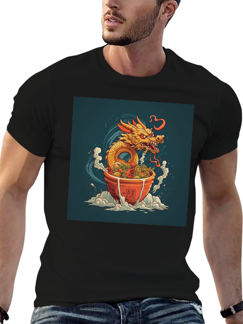 Dragon Ramen T-Shirt - Unique Graphic Tee