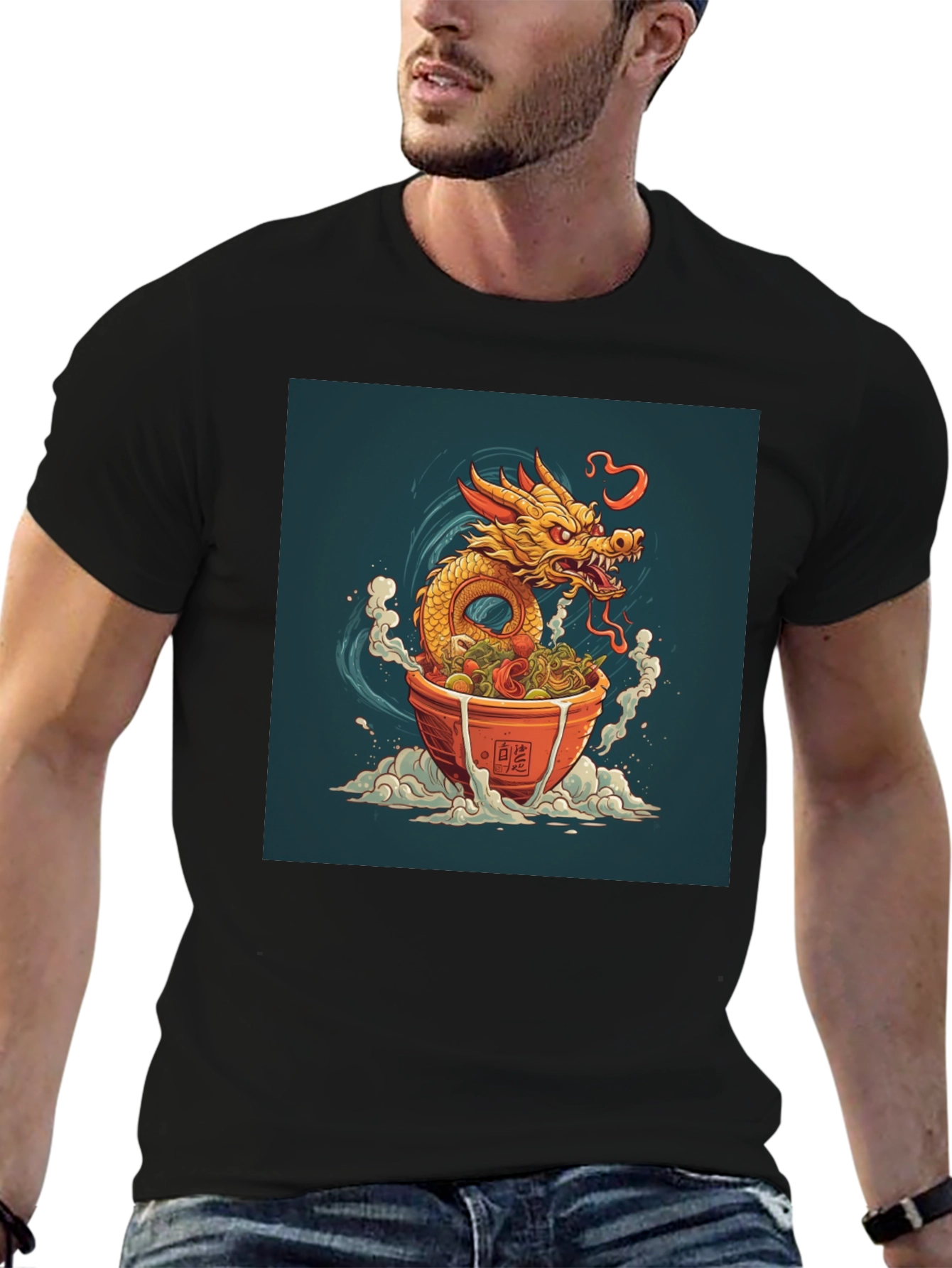 Dragon Ramen T-Shirt - Unique Graphic Tee
