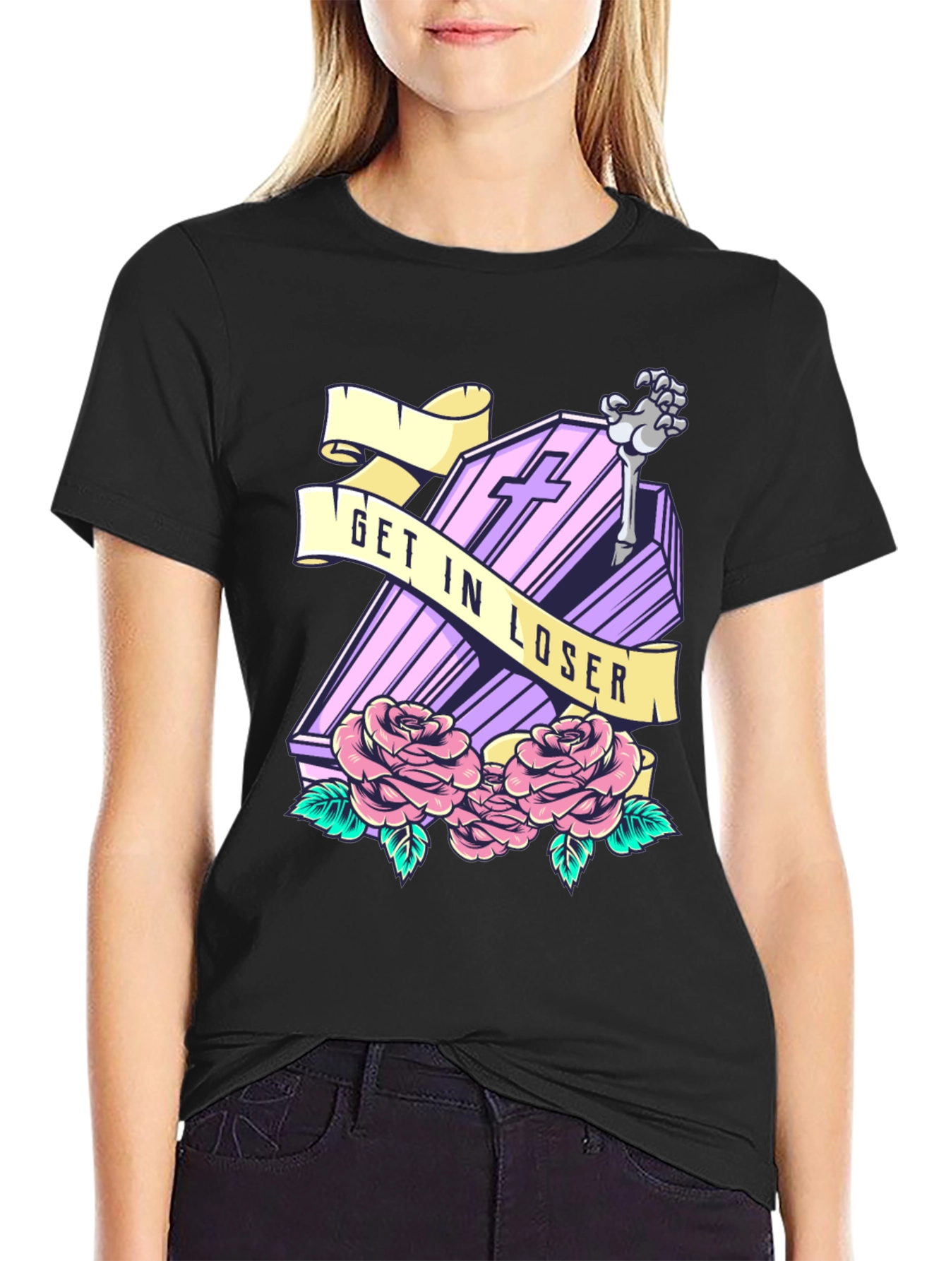 Get In Loser Coffin T-Shirt