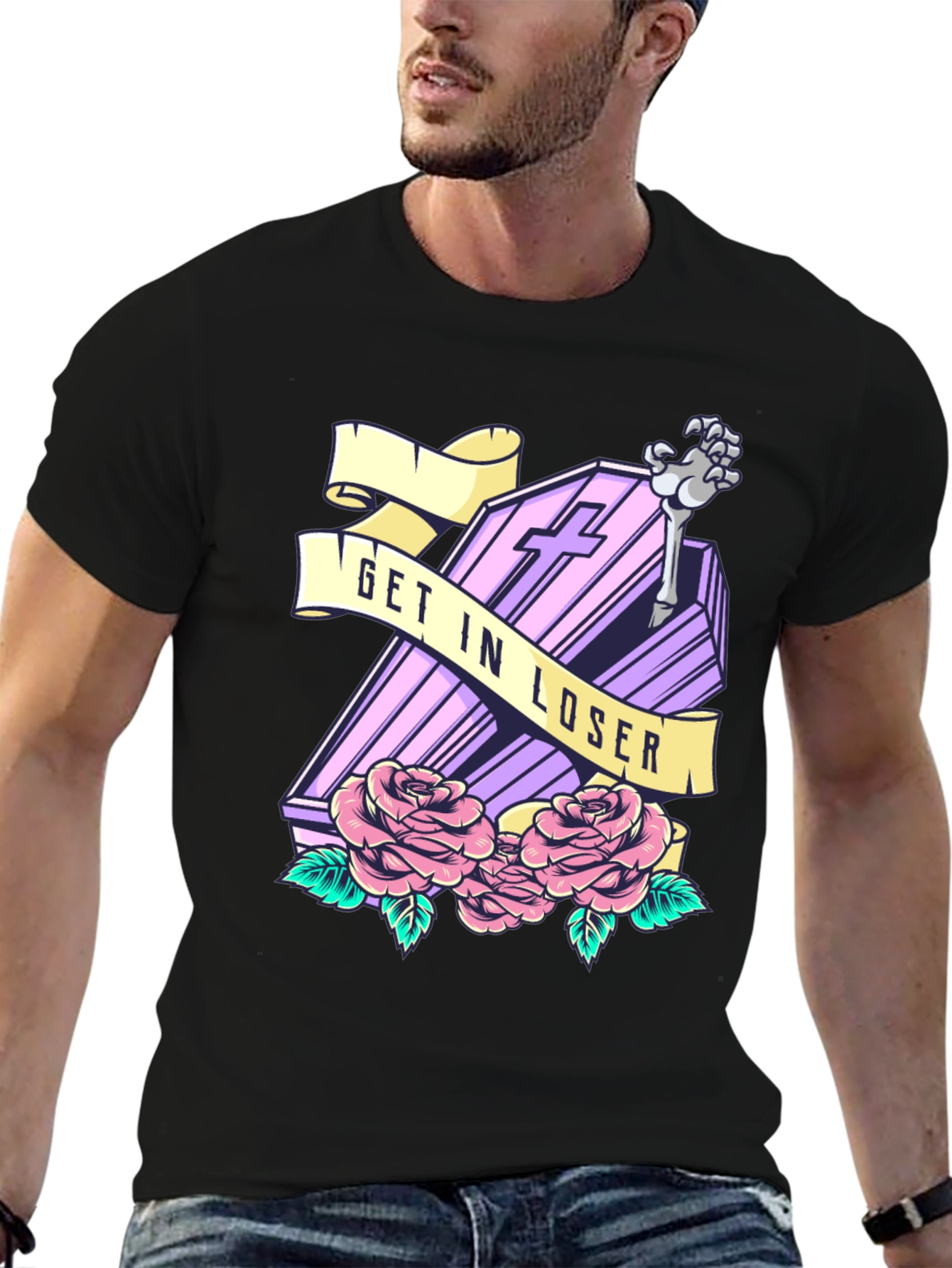Get In Loser Coffin T-Shirt