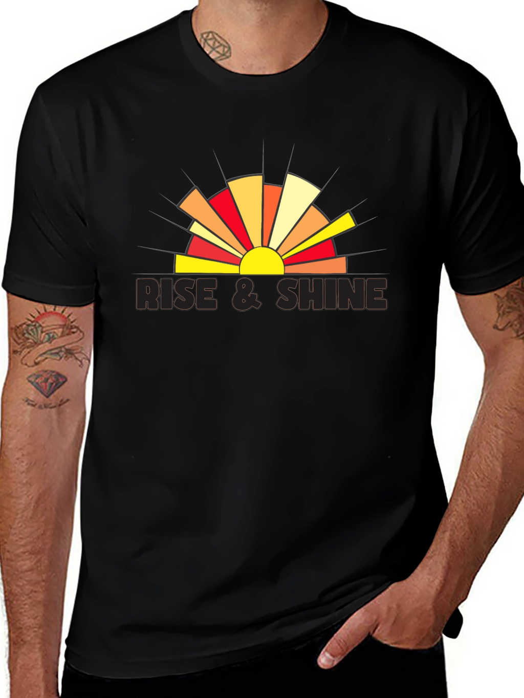 Rise & Shine Graphic Tee - Retro Style Shirt