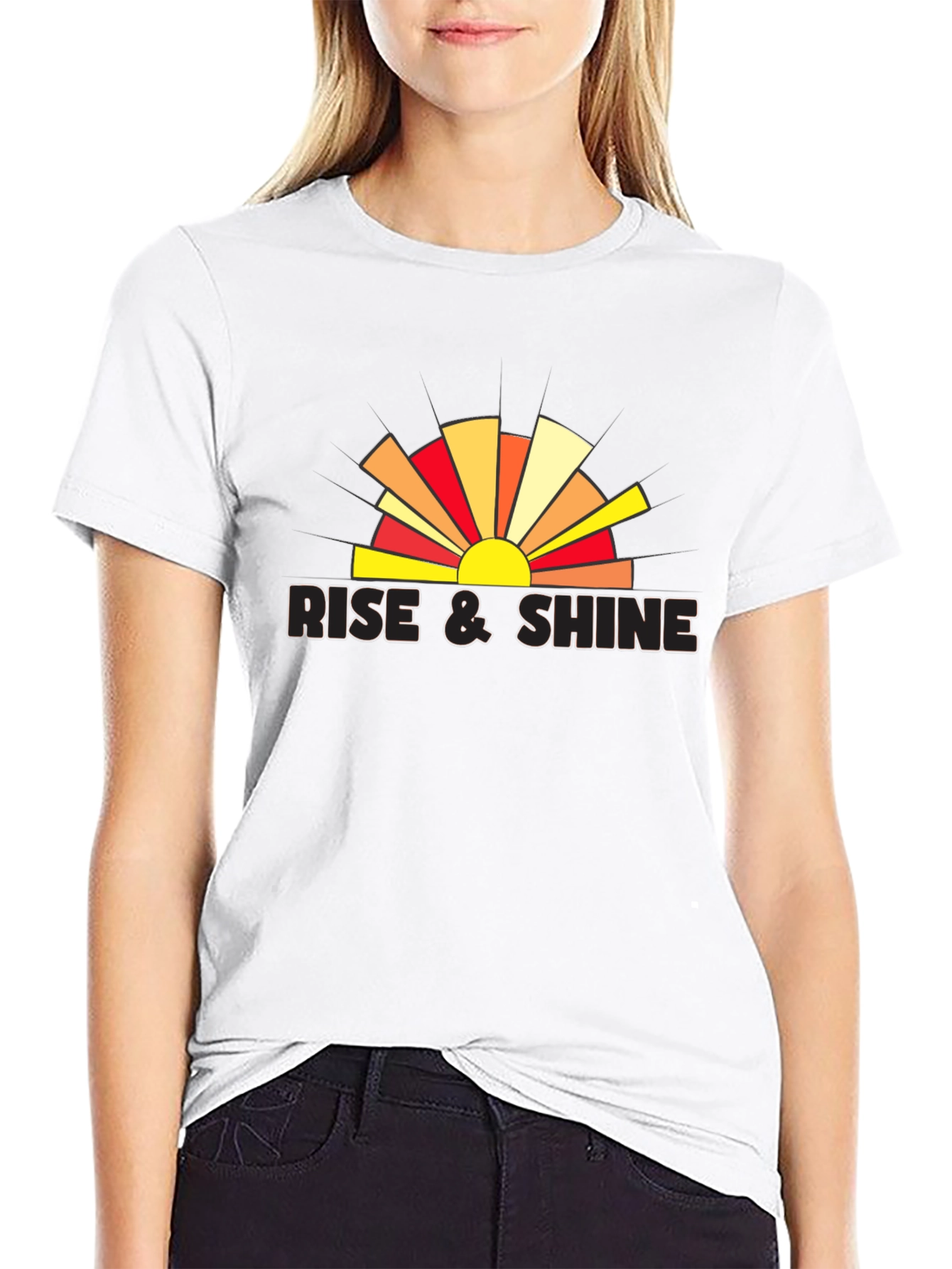 Rise & Shine Graphic Tee - Retro Style Shirt