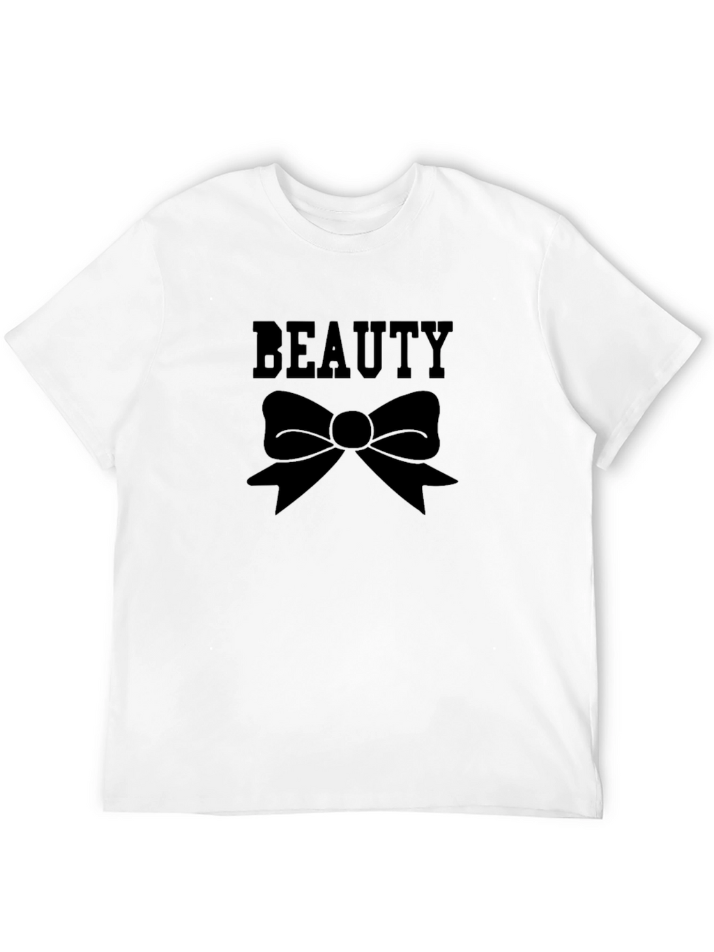 Beauty Bow Black Graphic Tee - Stylish Unisex Shirt