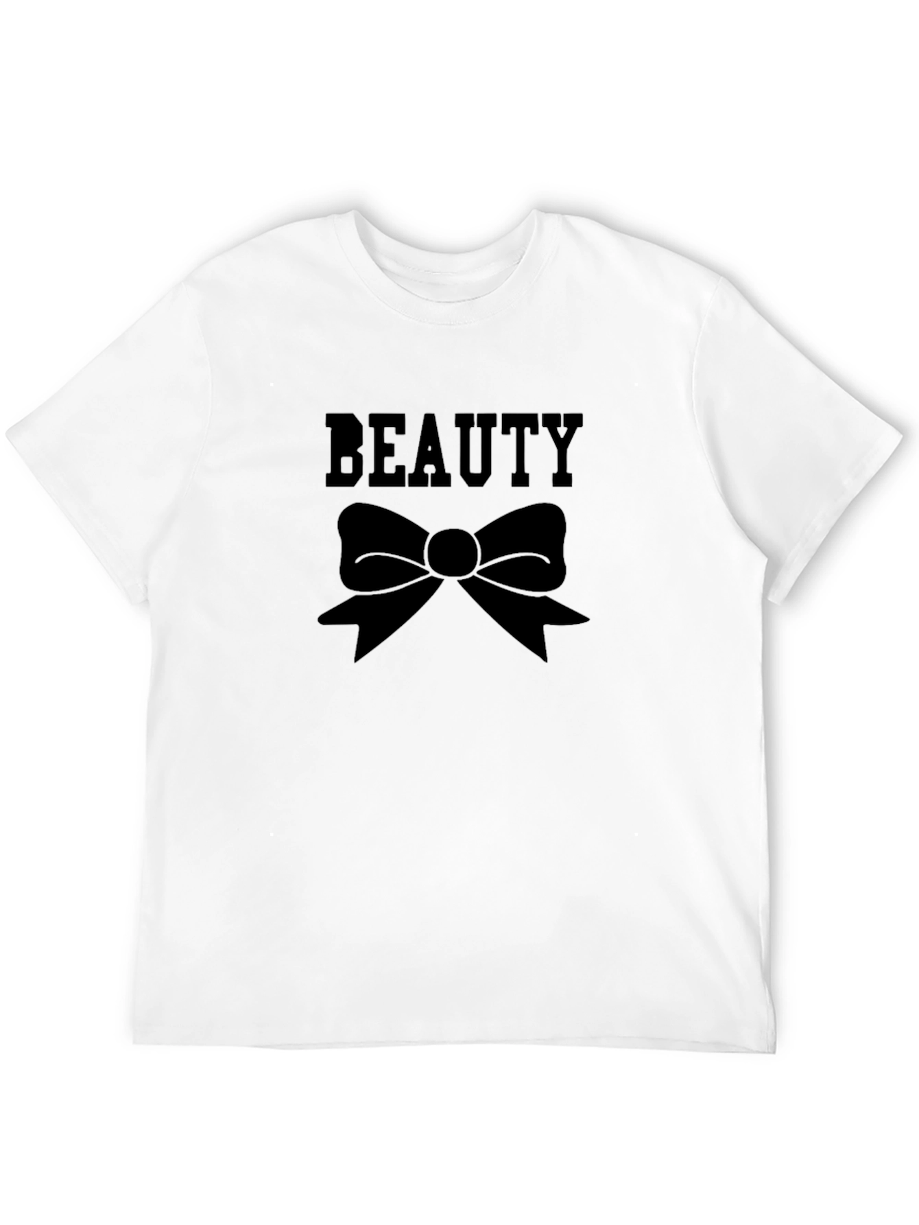 Beauty Bow Black Graphic Tee - Stylish Unisex Shirt