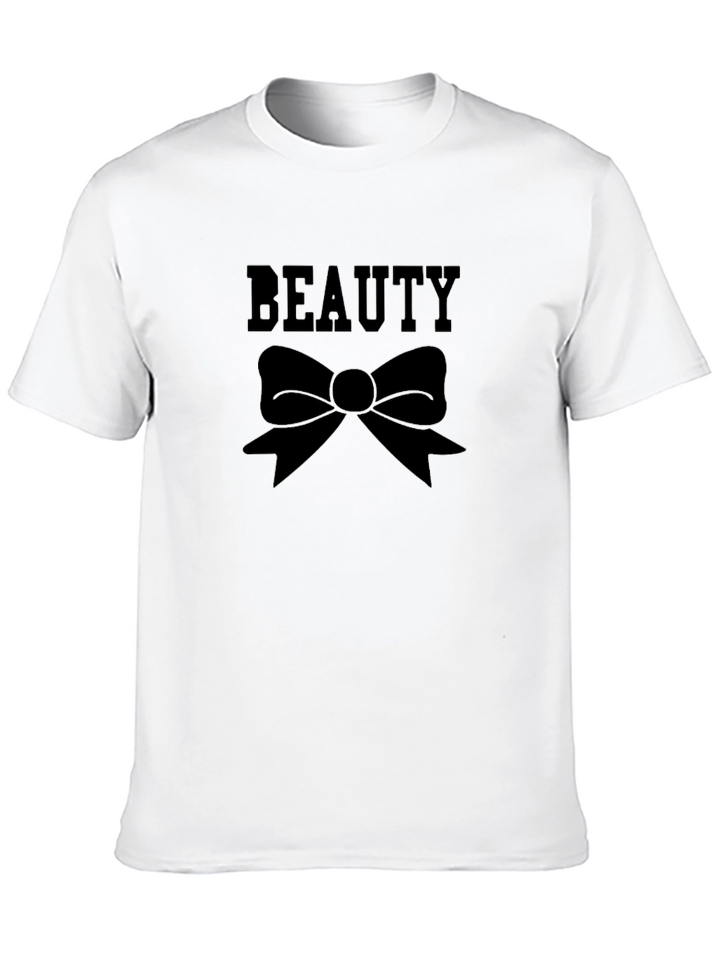 Beauty Bow Black Graphic Tee - Stylish Unisex Shirt