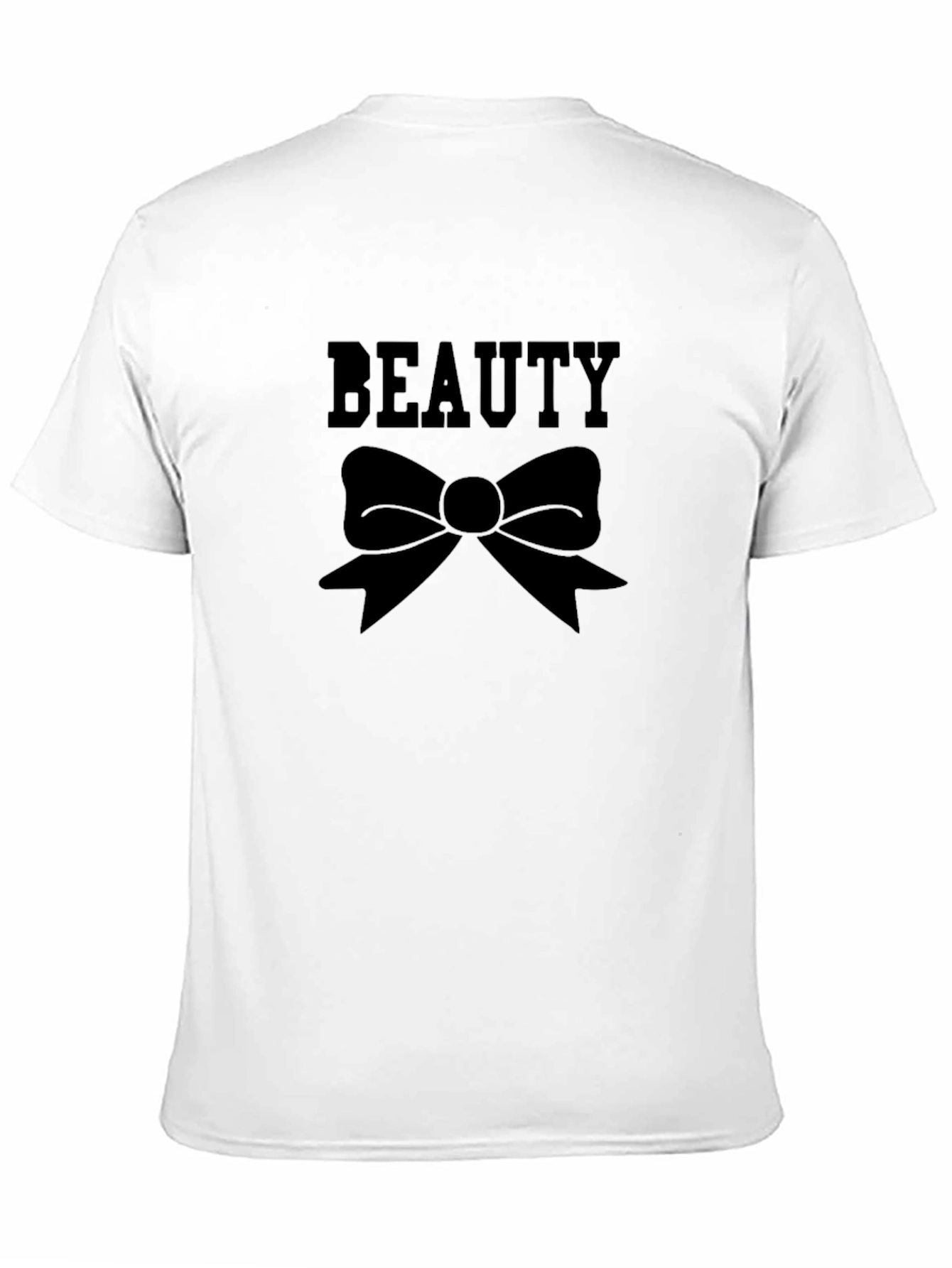 Beauty Bow Black Graphic Tee - Stylish Unisex Shirt