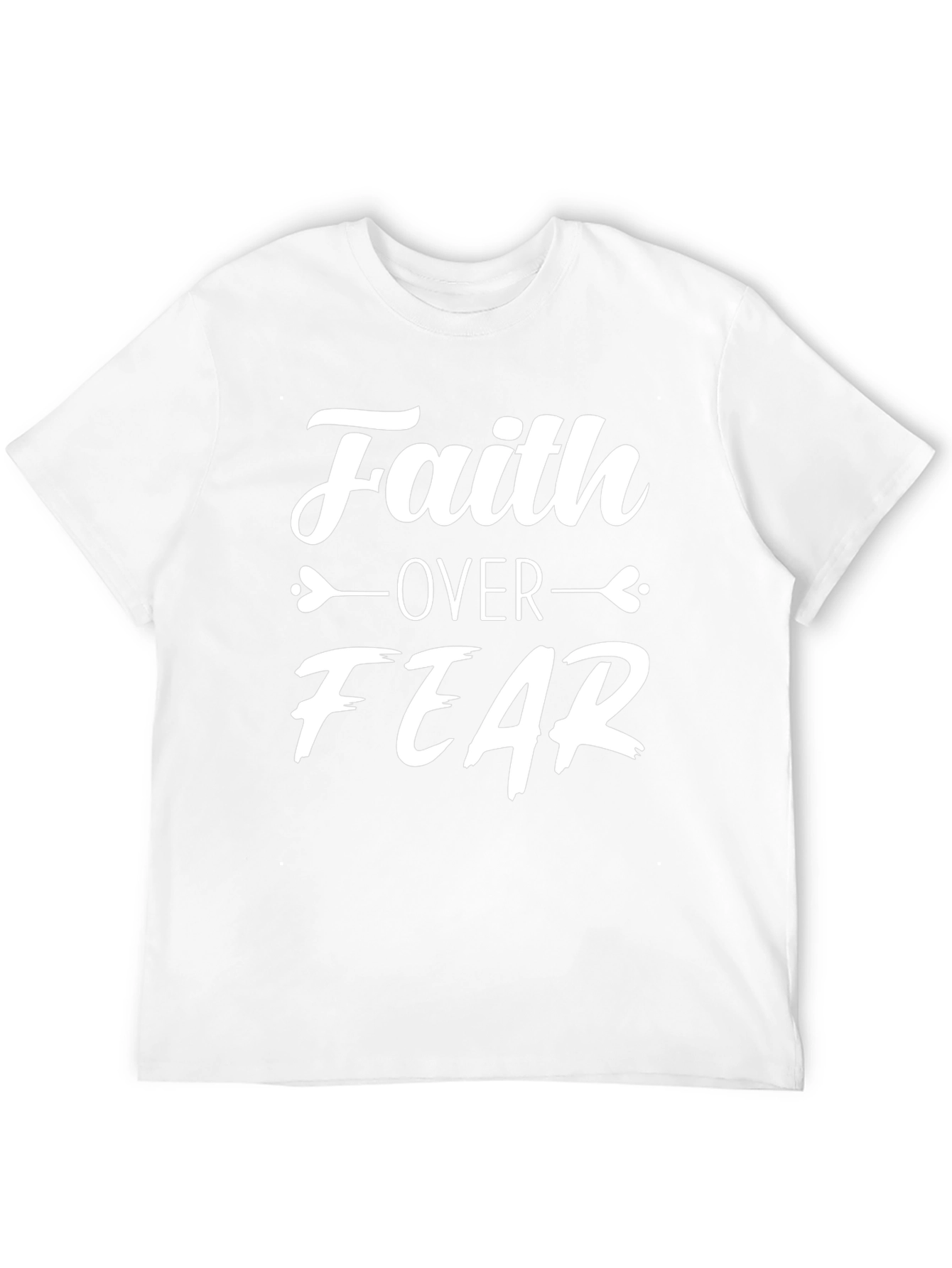 Faith Over Fear Graphic T-Shirt - Black