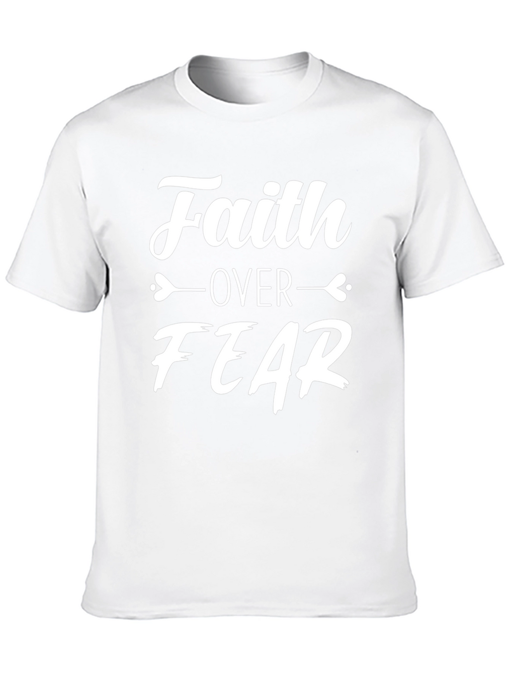 Faith Over Fear Graphic T-Shirt - Black