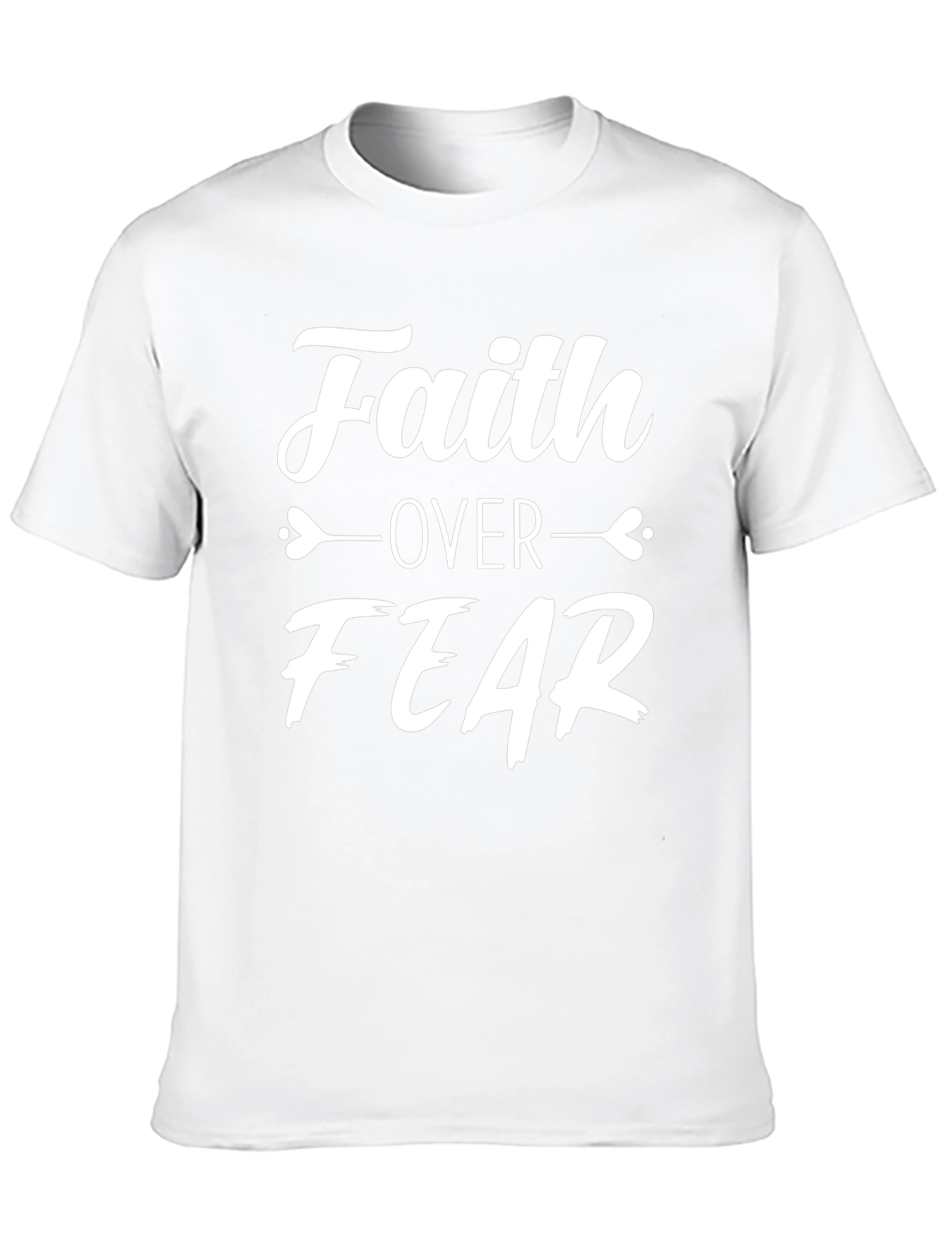 Faith Over Fear Graphic T-Shirt - Black