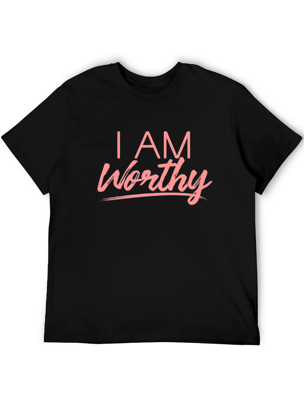I AM Worthy Graphic Tee - Black T-Shirt