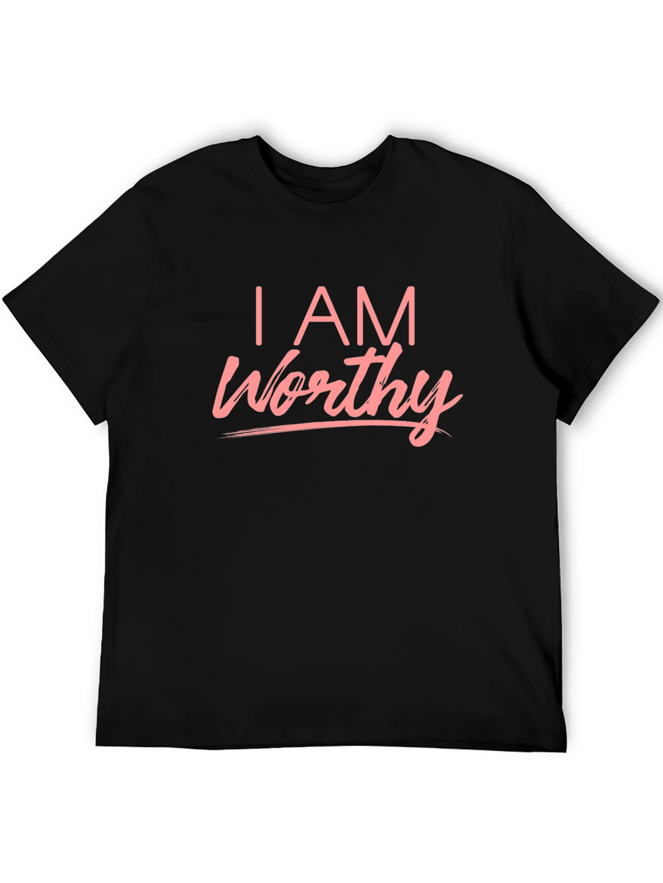 I AM Worthy Graphic Tee - Black T-Shirt