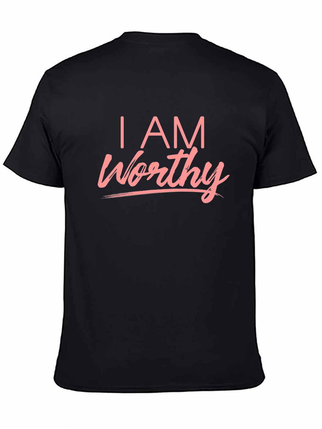 I AM Worthy Graphic Tee - Black T-Shirt