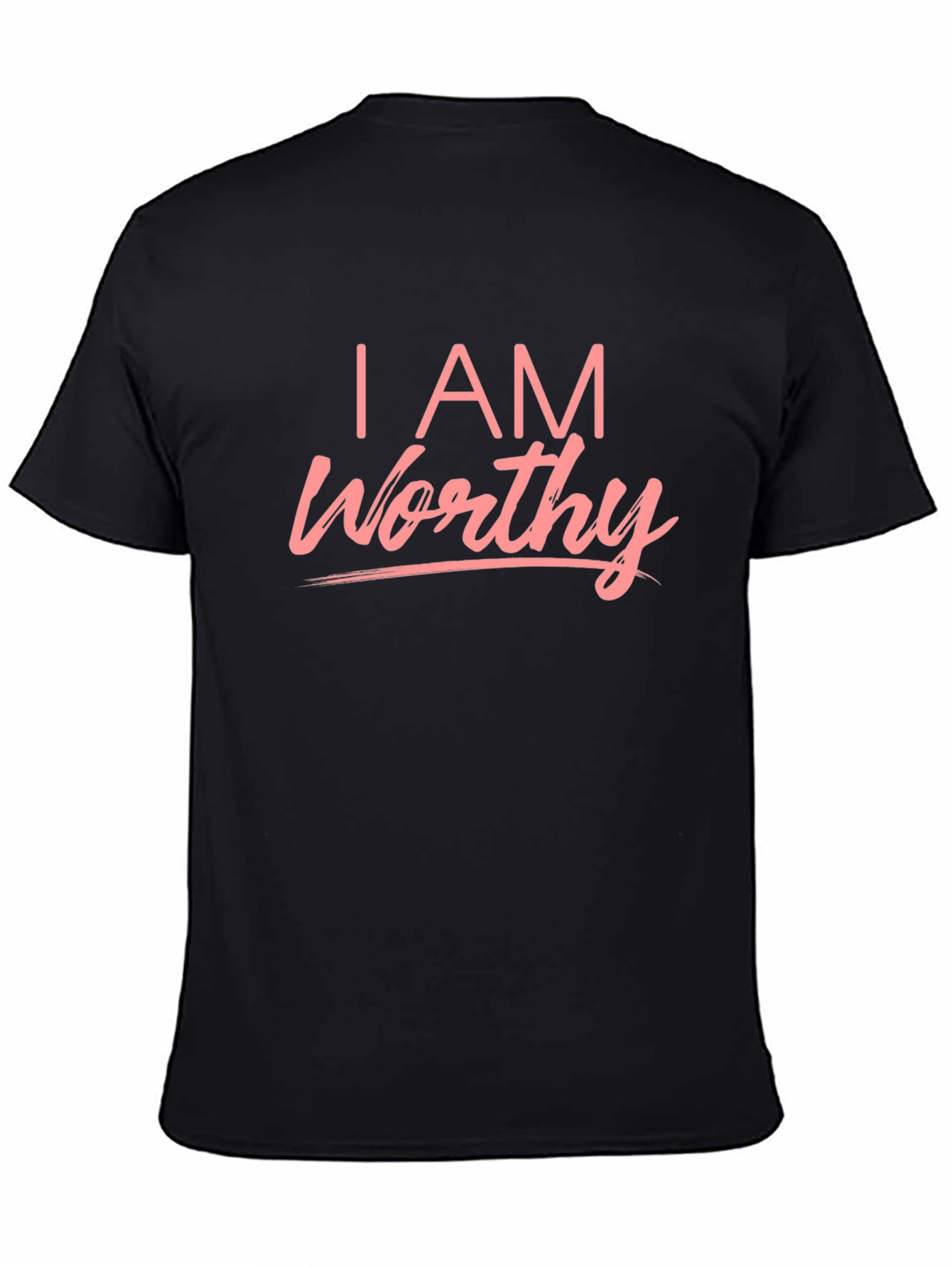 I AM Worthy Graphic Tee - Black T-Shirt