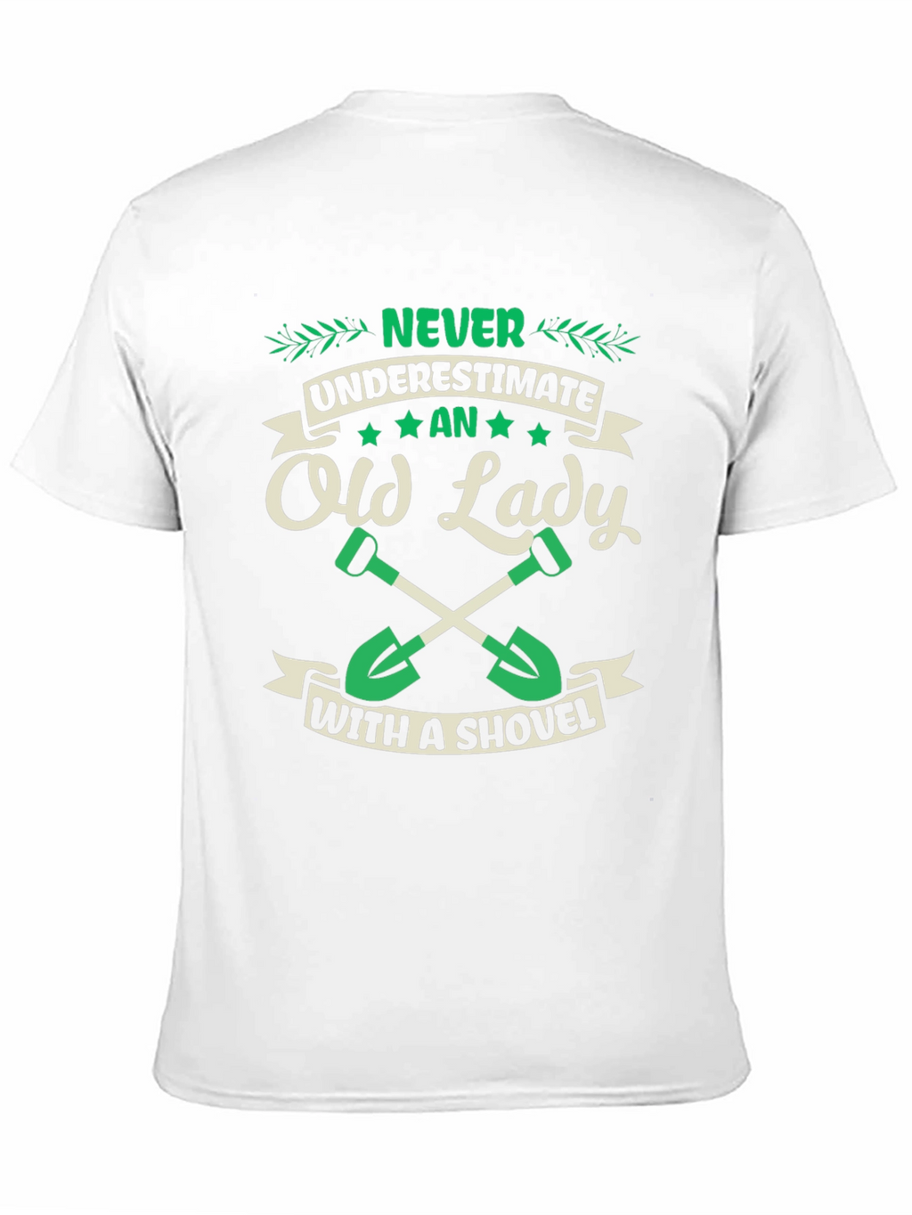 Old Lady With Shovel Graphic T-Shirt
