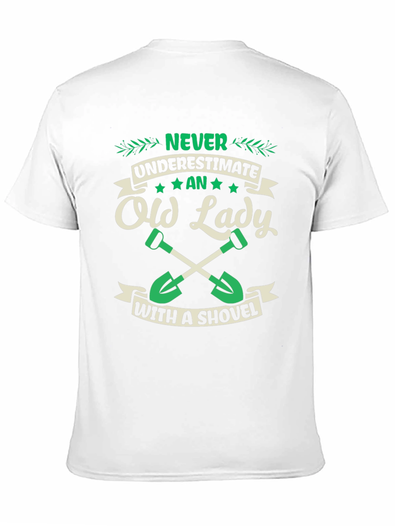 Old Lady With Shovel Graphic T-Shirt